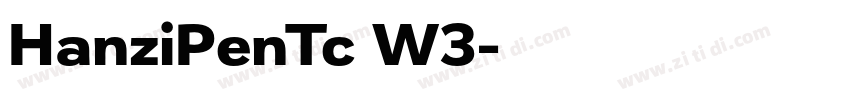 HanziPenTc W3字体转换